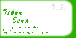 tibor sera business card