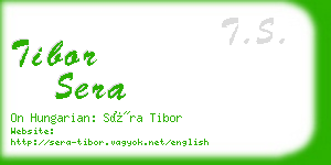 tibor sera business card